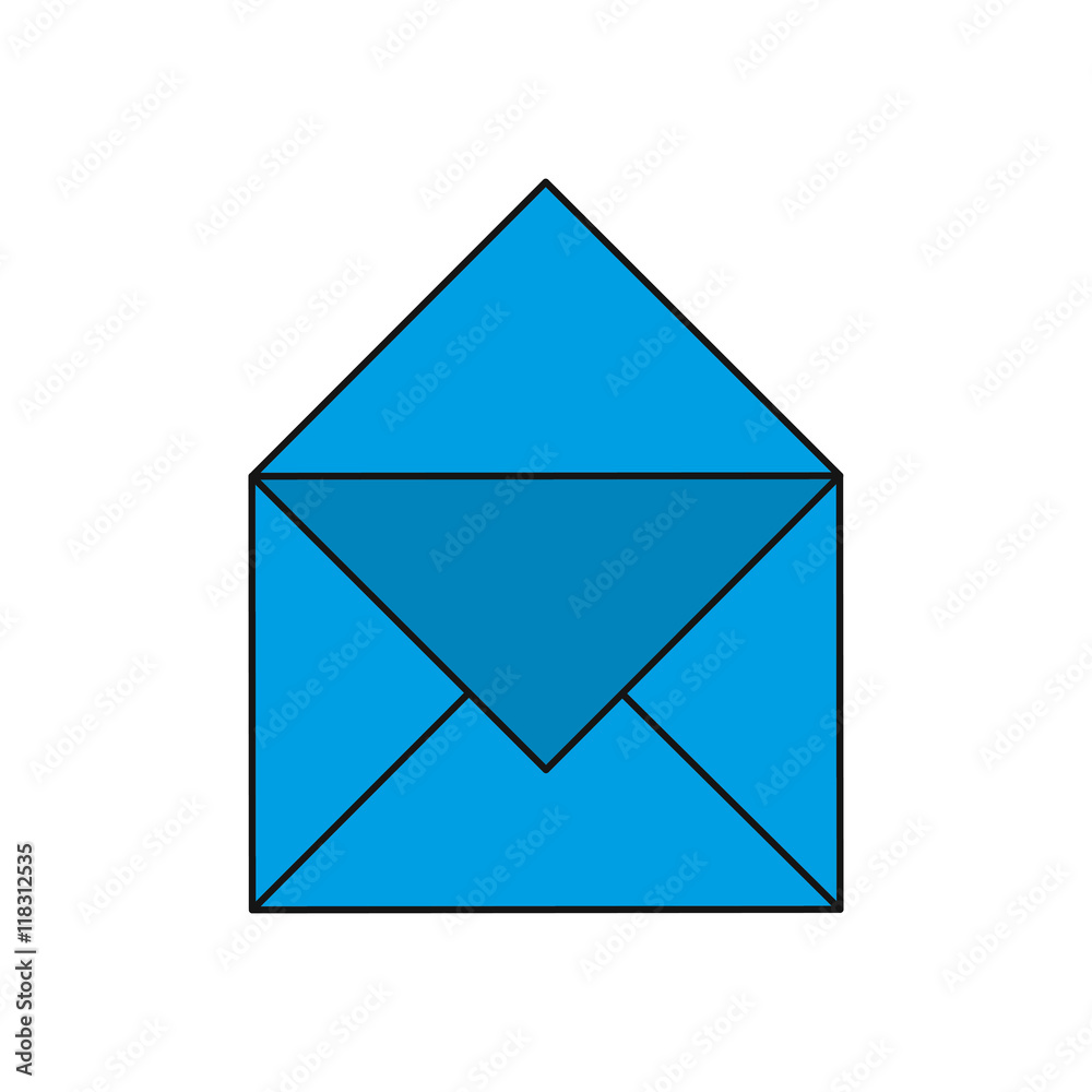 envelope message email mail icon. Isolated and flat illustration envelope message email mail icon. Isolated and flat illustration