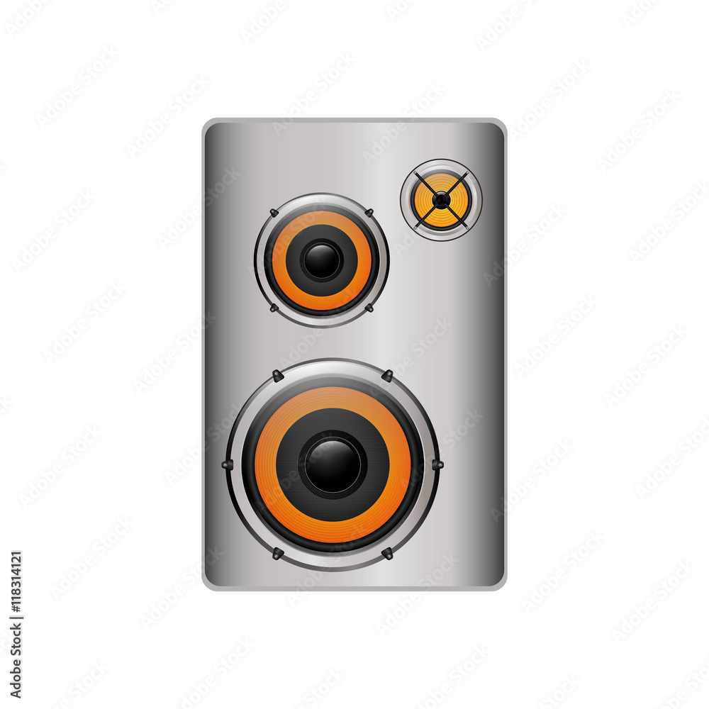 speaker music sound gadget icon. Isolated and flat illustration. Vector graphic speaker music sound gadget icon. Isolated and flat illustration. Vector graphic
