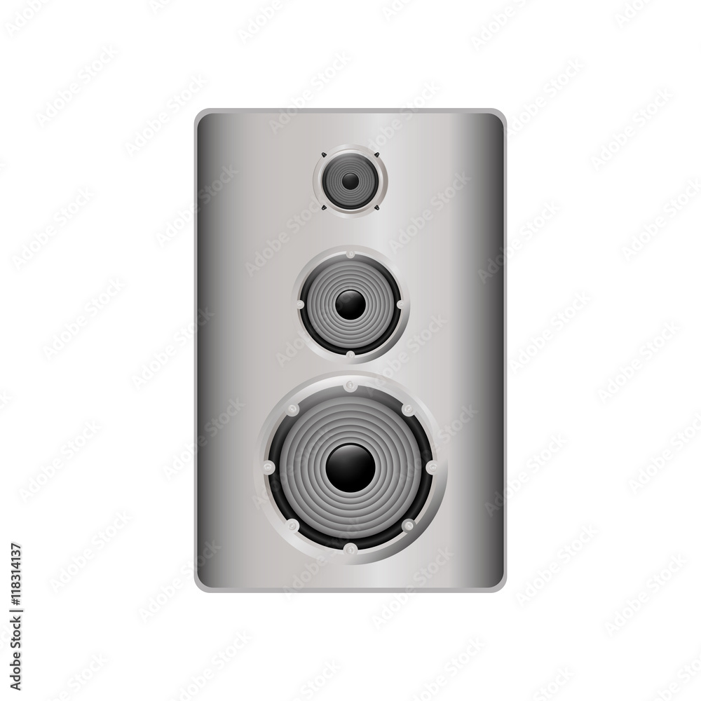 Obraz premium speaker music sound gadget icon. Isolated and flat illustration. Vector graphic