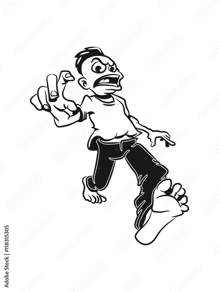 Obraz premium Zombie cool comic