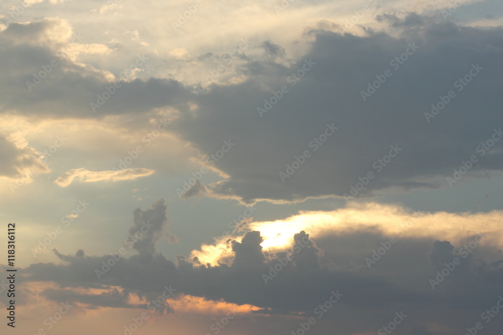 Fototapeta premium clouds in the evening sky