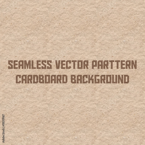 Seamless vector pattern brown cardboard background