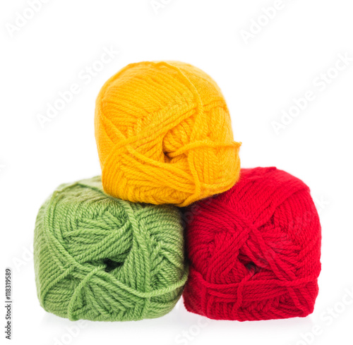 Bright acrylic yarn