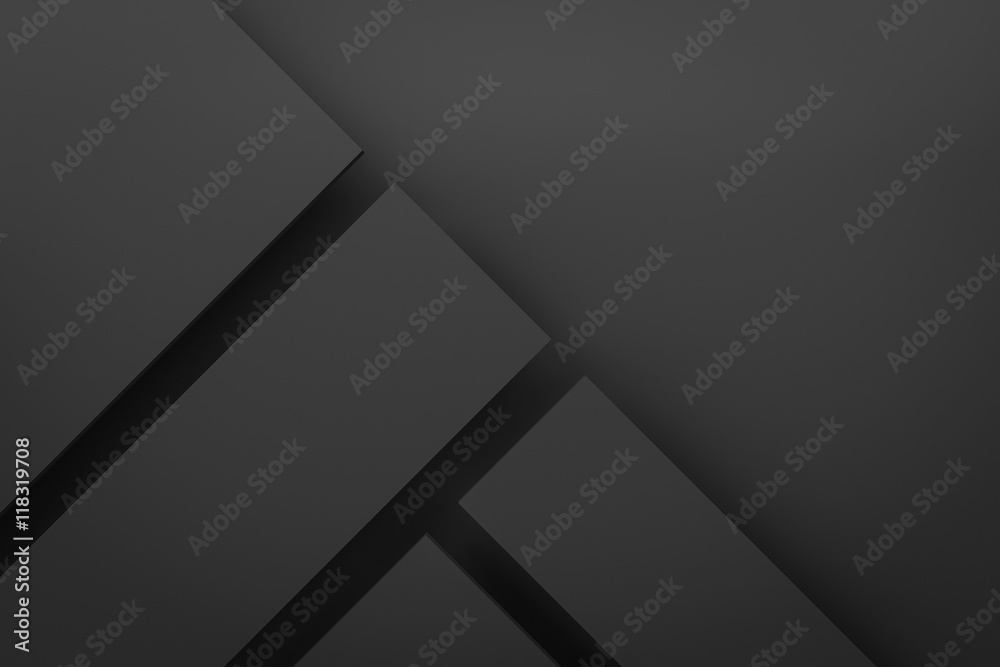 black layer layout  background 3d render