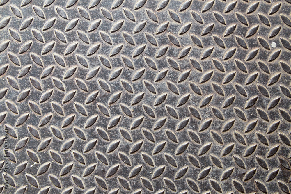 Pattern on iron plate