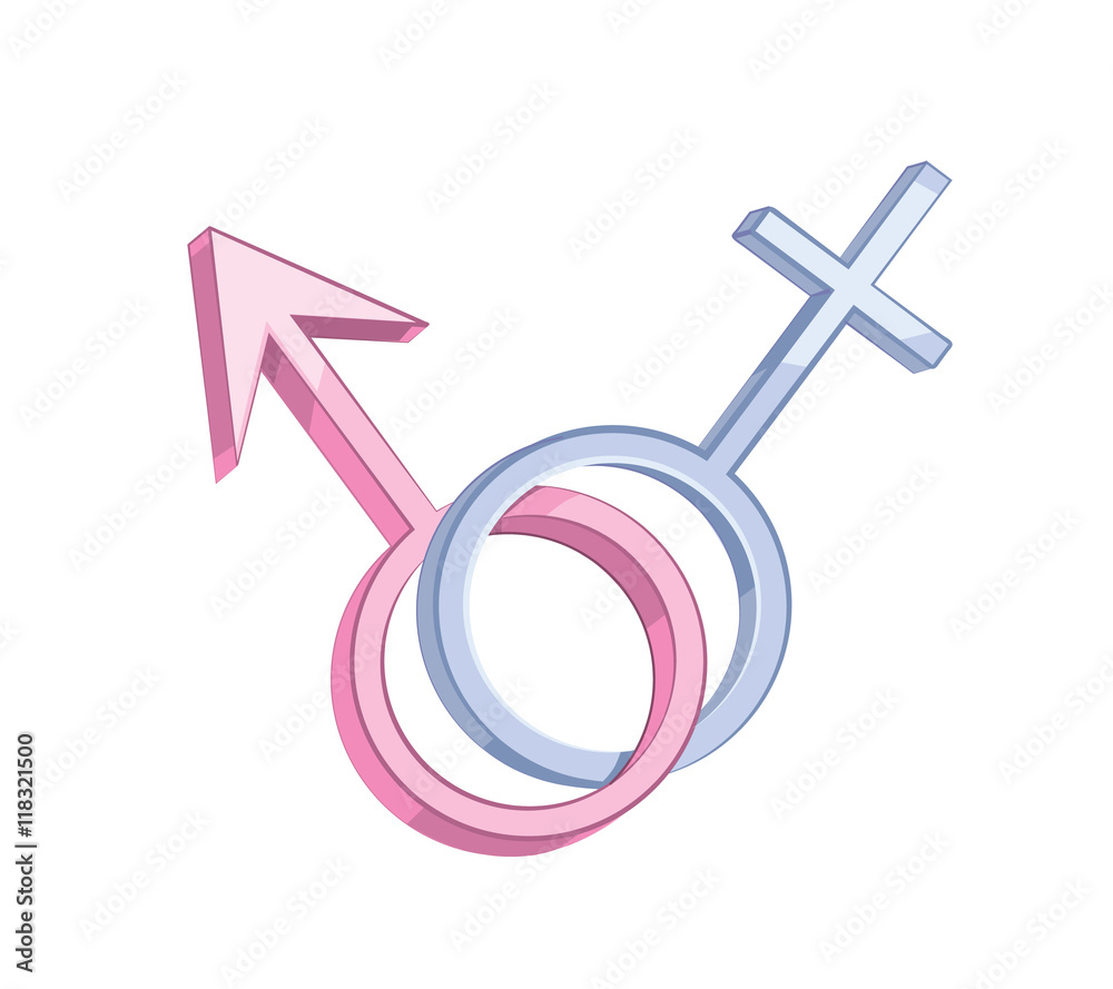 Vector symbols man and feminin Vector symbols man and feminin