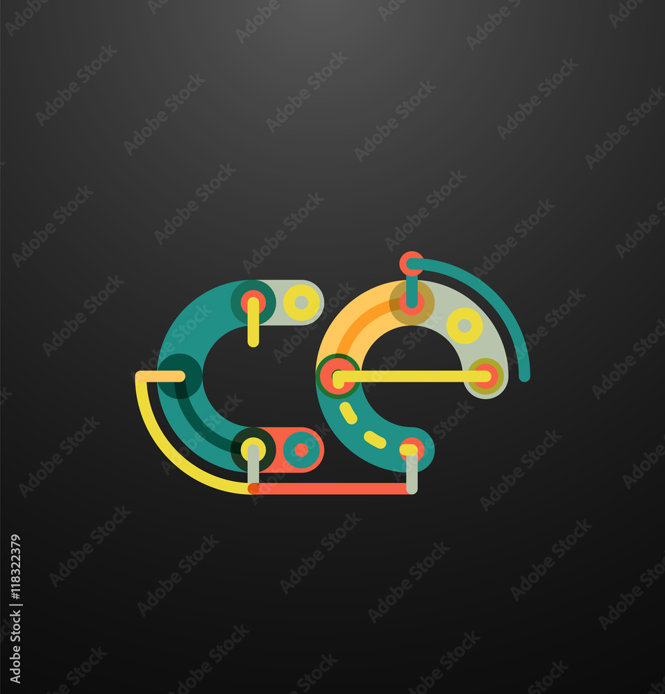 Company branding logo of initial letters Company branding logo of initial letters