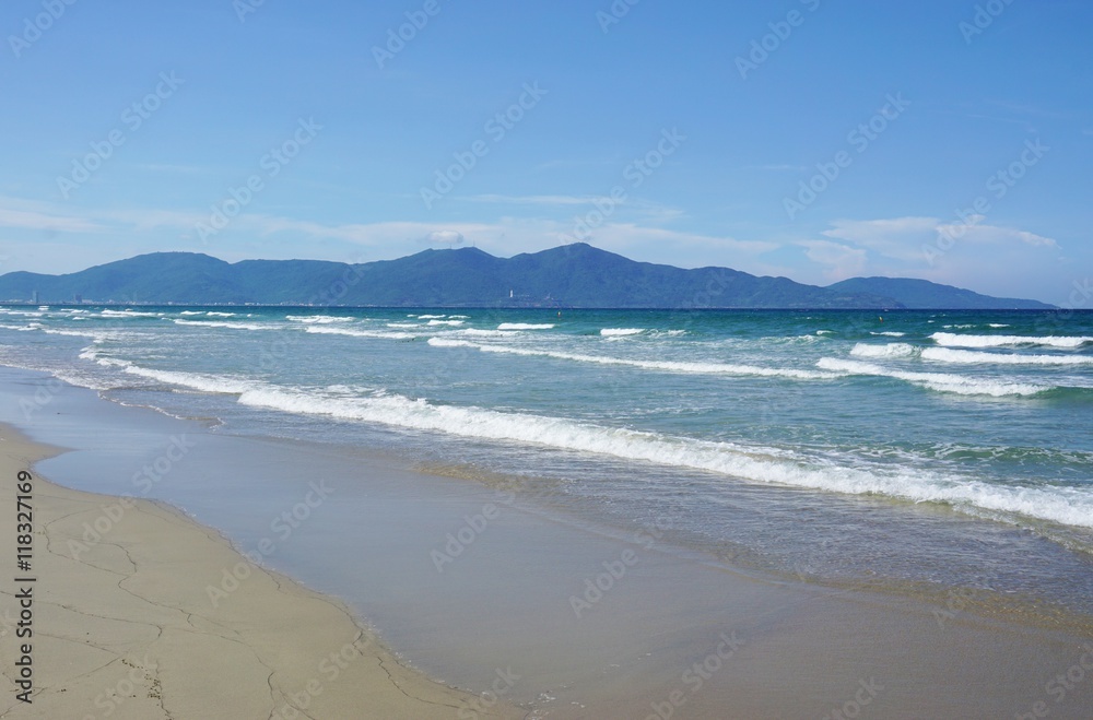 The Non Nuoc Beach near Da Nang in Central Vietnam The Non Nuoc Beach near Da Nang in Central Vietnam