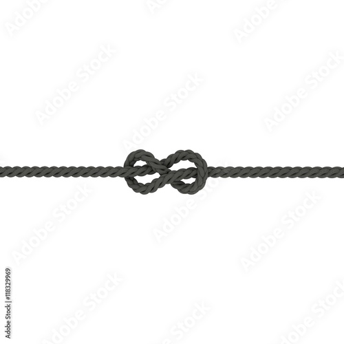 Rope flemish knot, Eight Kn...