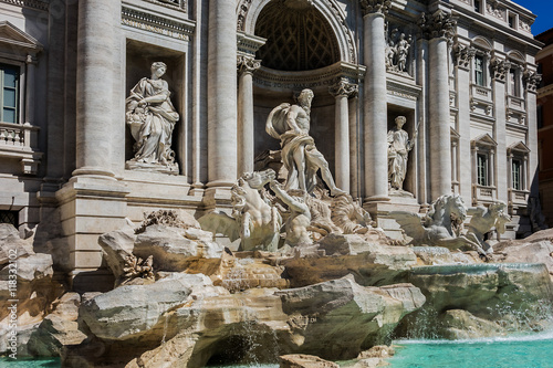 Trevi Fountain  architect Nicola Salvi  1762 . Rome  Italy.