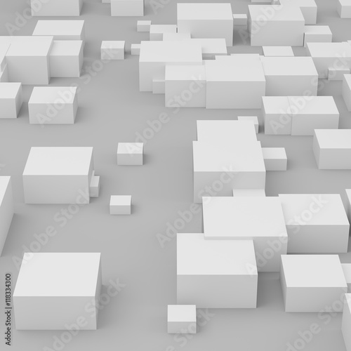 Fototapeta Naklejka Na Ścianę i Meble -  3D rendering of abstract cubes background