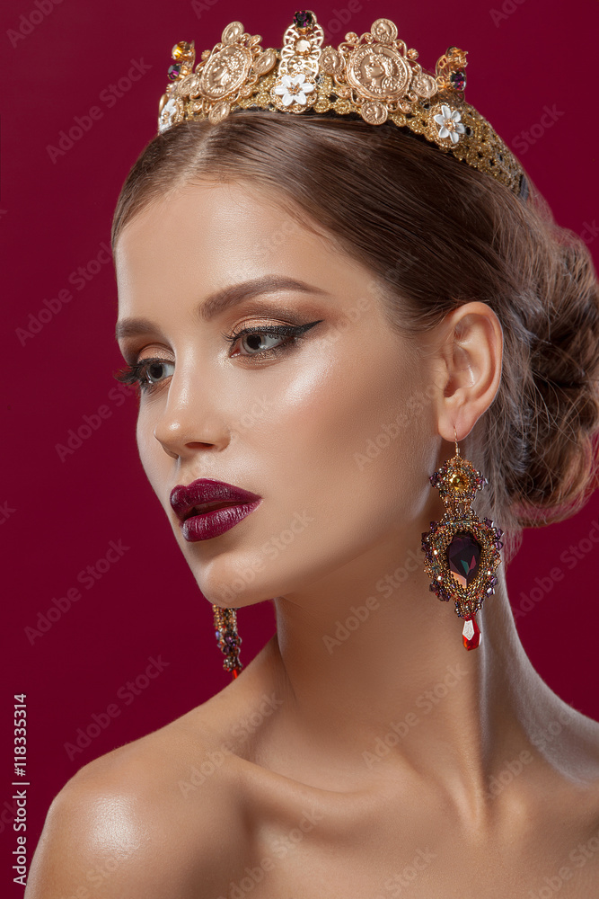 beautiful girl model woman portrait professional makiyad and hair. beautiful girl model woman portrait professional makiyad and hair.