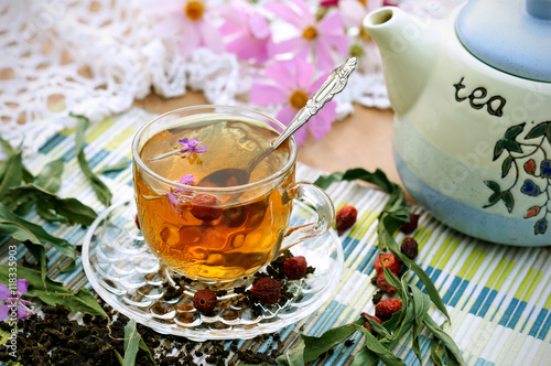 Tea time in garden