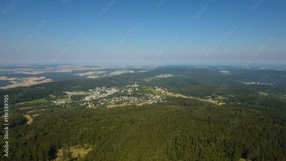 View from Feldbergplateau, Grosser Feldberg, Germany over the Taunus uplands View from Feldbergplateau, Grosser Feldberg, Germany over the Taunus uplands