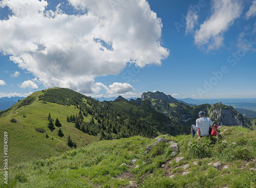 Gipfelrast Aussichtspanorama Kirchstein am Brauneck photo