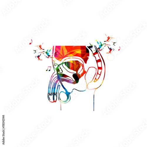 Vector illustration of colorful male reproductive system  photo