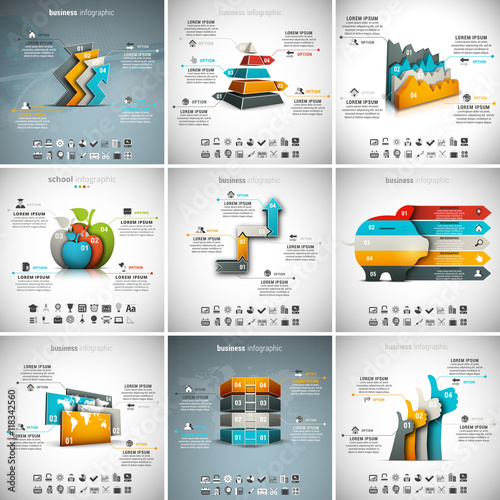 9 in 1  Infographics Bundle