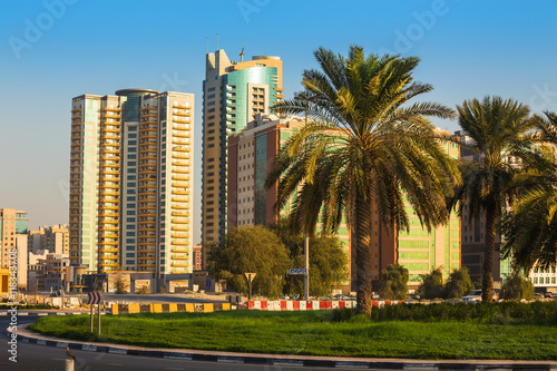 General view of modern buildings in Sharjah © Oleg Zhukov