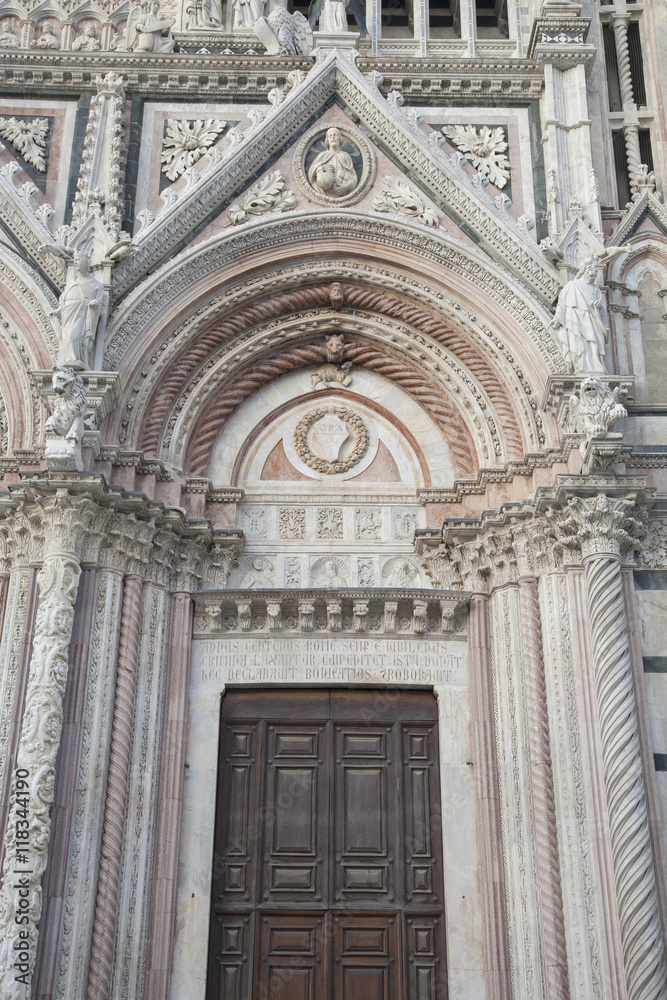 Cathedral Facade in Siena,