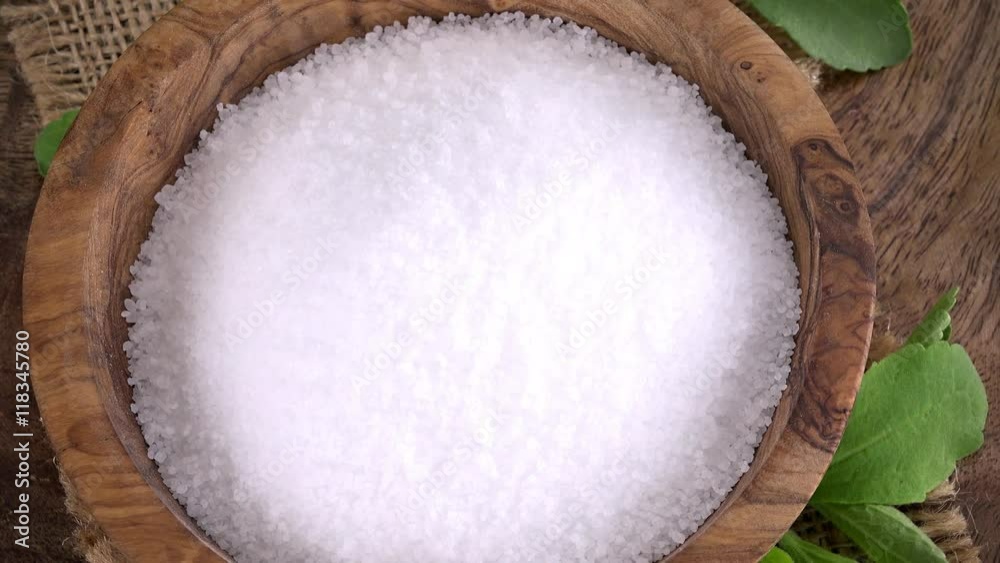 Portion of rotating Stevia Granule as not loopable 4K UHD footage Portion of rotating Stevia Granule as not loopable 4K UHD footage