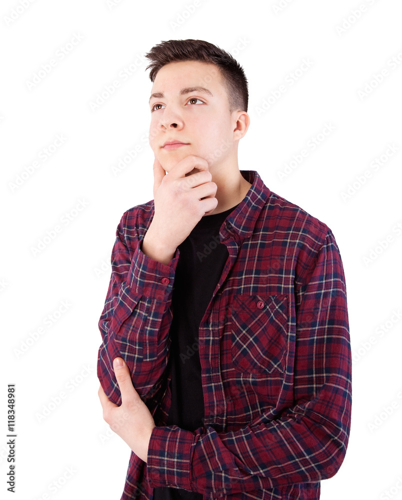 boy with thoughtful expression boy with thoughtful expression
