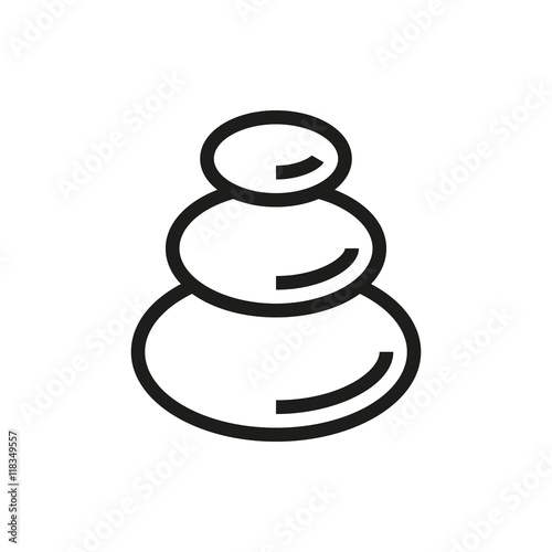Stone icon. Spa center design. vector graphic