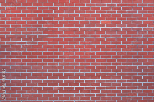 brick red wall made of pure stone