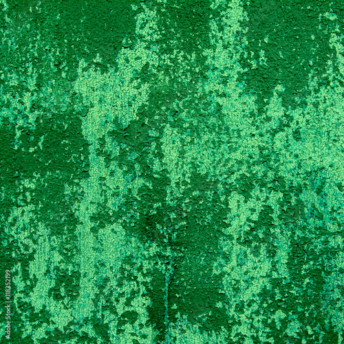 green background rusty metal panel painted