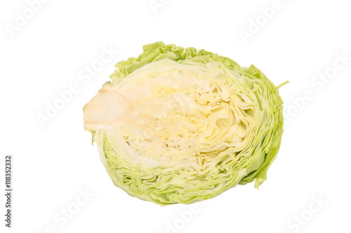 Half of cabbage isolated on white © igorkol_ter