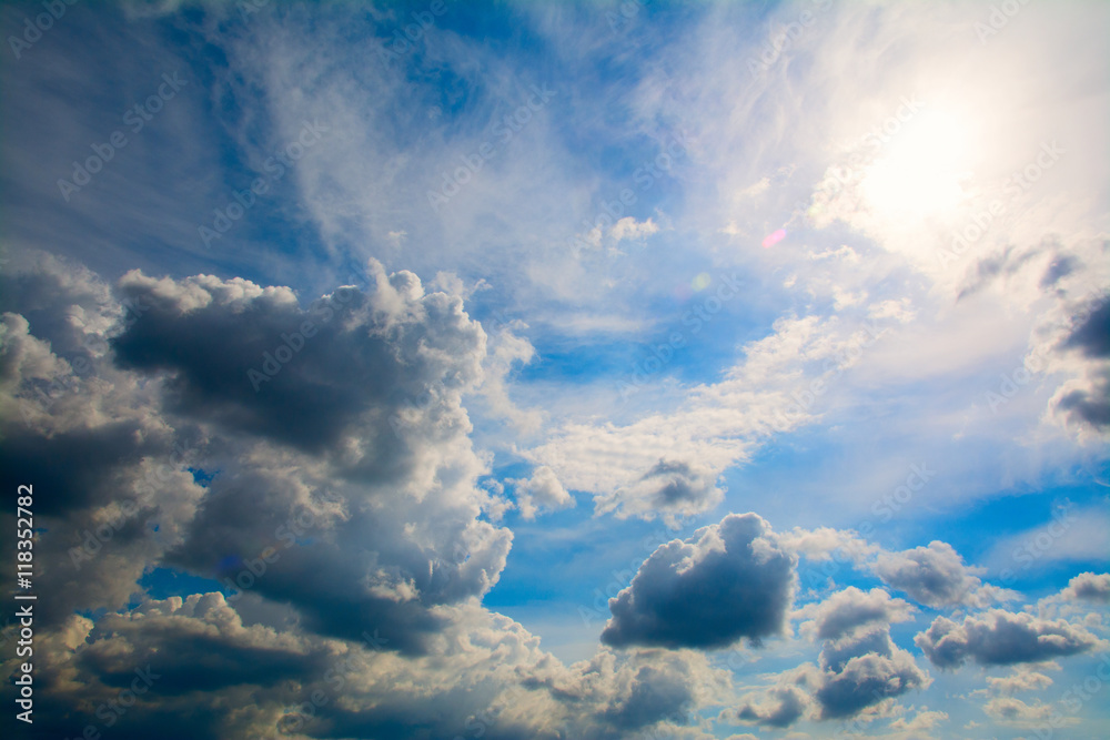white fluffy clouds in the blue sky white fluffy clouds in the blue sky