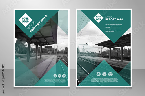 Brochure annual report book abstract vector background design template