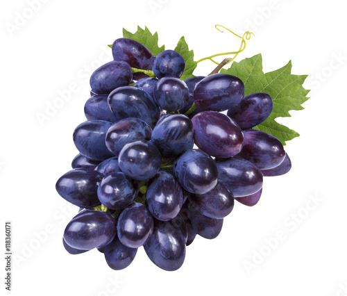 grapes isolated on the white