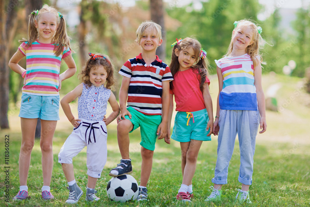 Kids in park