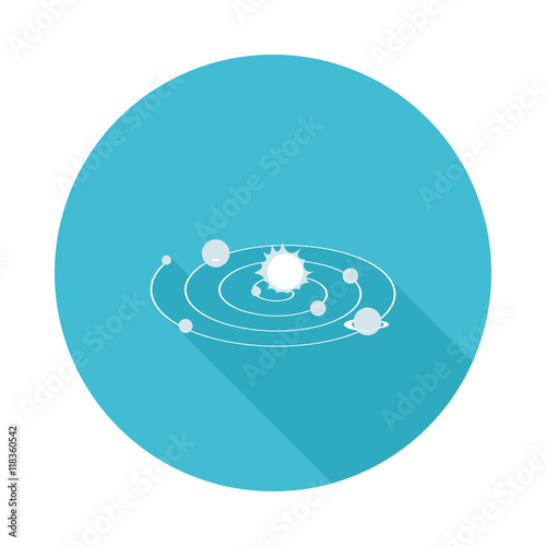 flat icon solar system