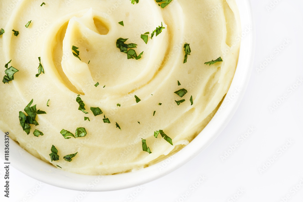 Mashed potato isolated on white background
Mashed potato isolated on white background