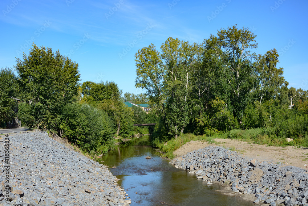 Tomsk, the Bank of the river Ushayka