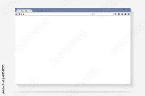 Flat internet browser windows with copy space for your text. Idea