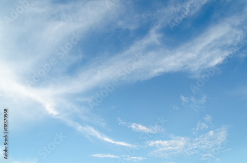Fototapeta Naklejka Na Ścianę i Meble -  white clouds with blue sky background, beautiful sky