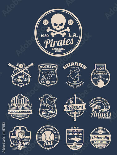 T-shirt design vector templates for colleges