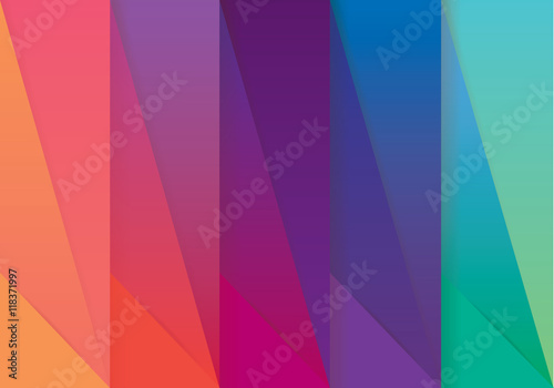 Multicolored abstract wallpaper pattern in material design style