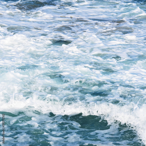 Fototapeta Naklejka Na Ścianę i Meble -  Close up view of beautiful blue ocean