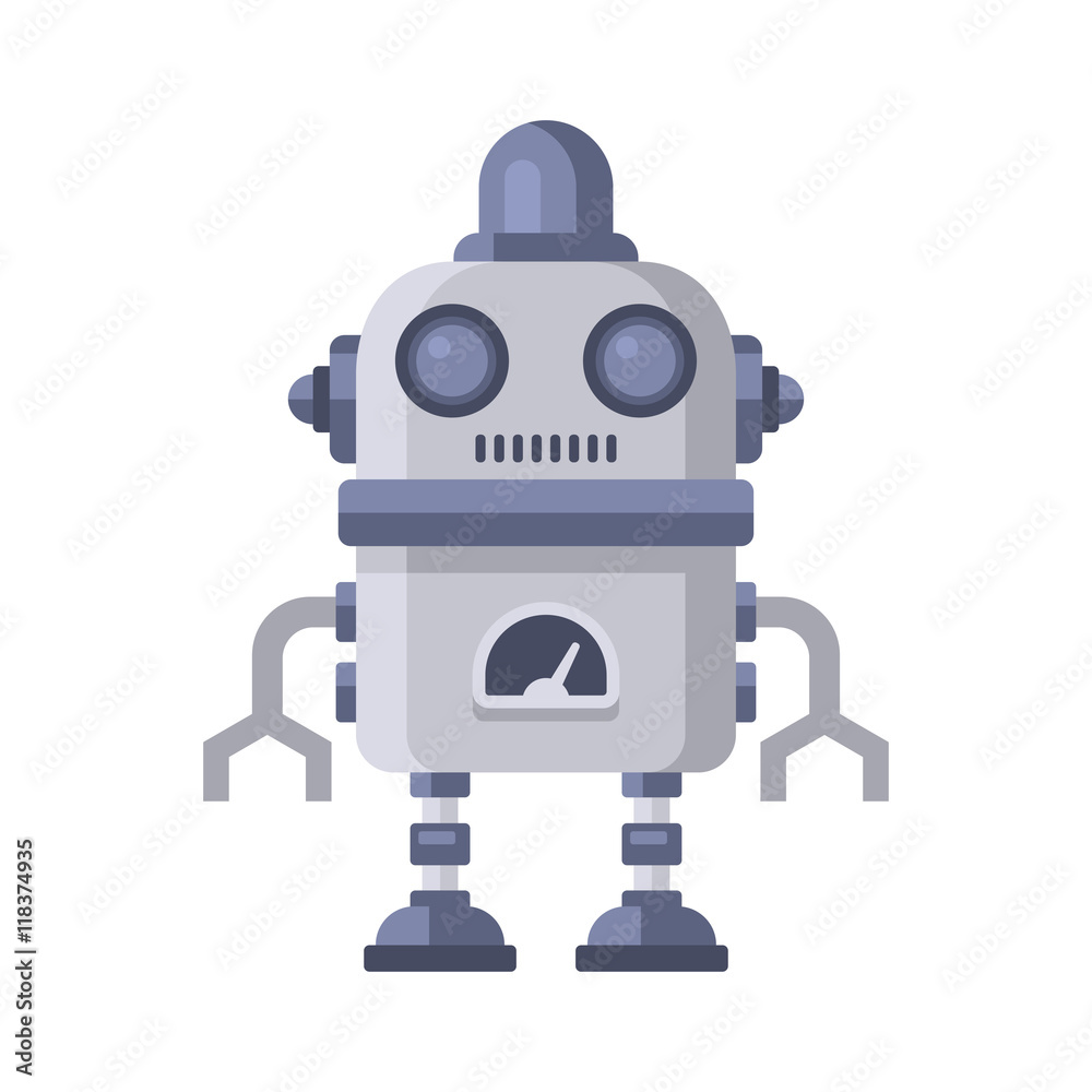 Fiction Robot on White Background. Vector Fiction Robot on White Background. Vector