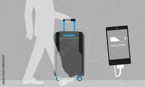 Aufladestation im Koffer