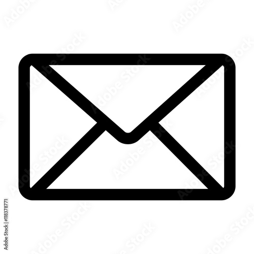 mail post envelope correspondence icon vector