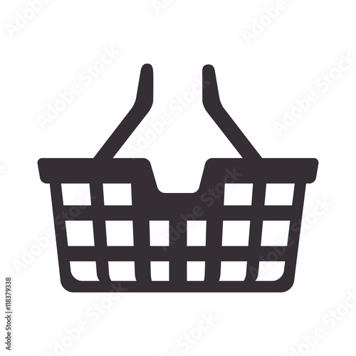 basket shopping shop buy handle buyer icon vector