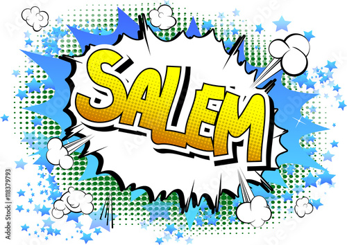 Salem - Comic book style word.