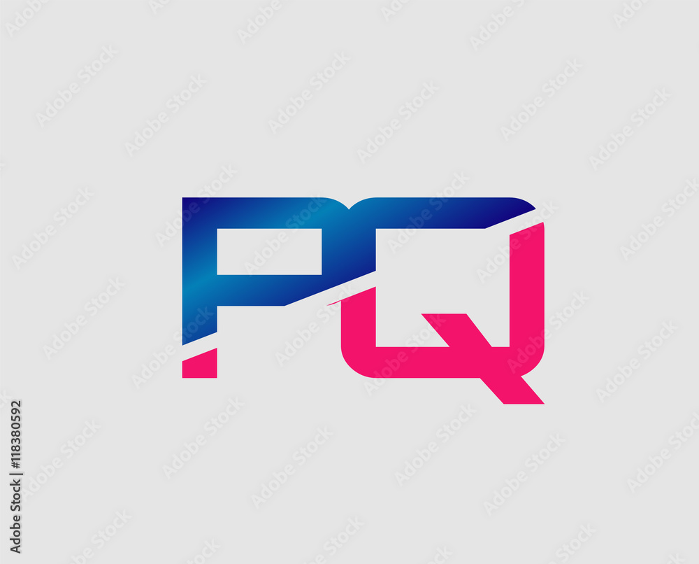PQ initial monogram logo
PQ initial monogram logo