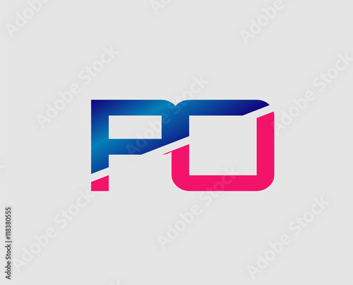 Free Download PO initial monogram logo
 - GFXLoad