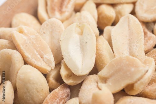 Close-up on a peanuts