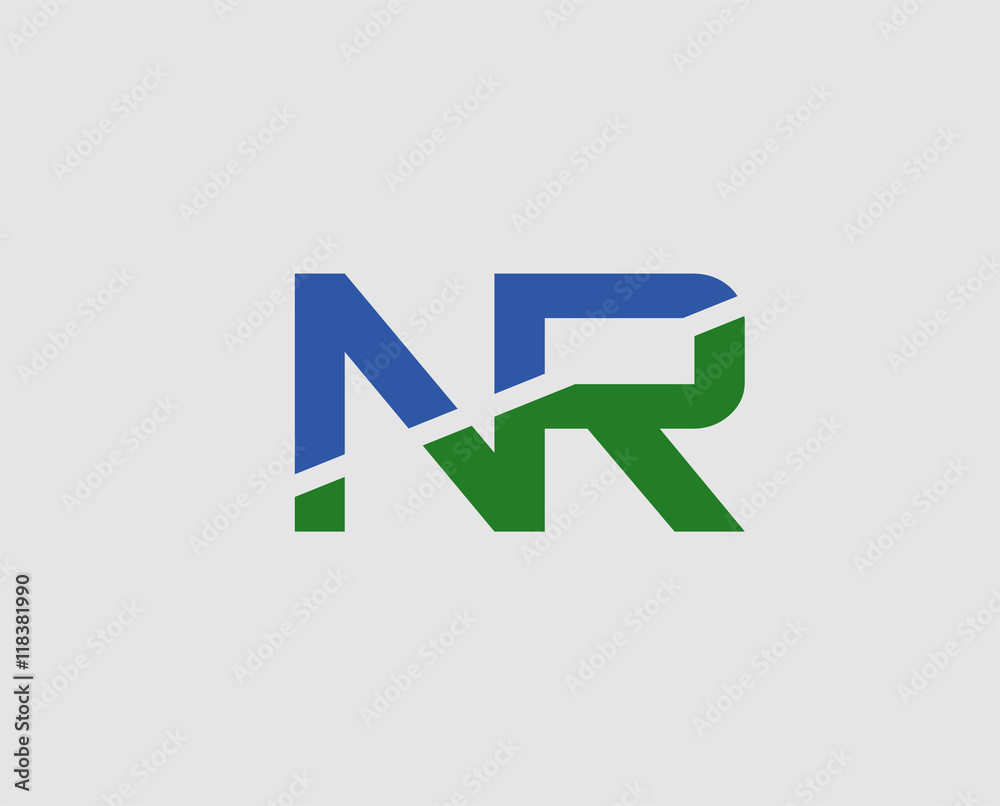 Letter NR, n and r logo vector
Letter NR, n and r logo vector